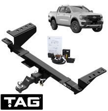 TAG HEAVY DUTY TOW BAR & WIRING KIT TO SUIT FORD RANGER PY T6.2 P02S YN2S 2.0L I4 STYLESIDE ONLY