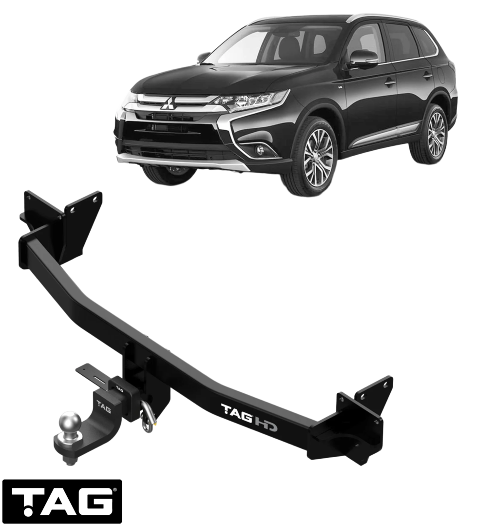 TAG HEAVY DUTY TOW BAR TO SUIT MITSUBISHI OUTLANDER ZK ZL 4B12 4B11 2.0 2.4 I4 11/2012 ON TO 07/2021