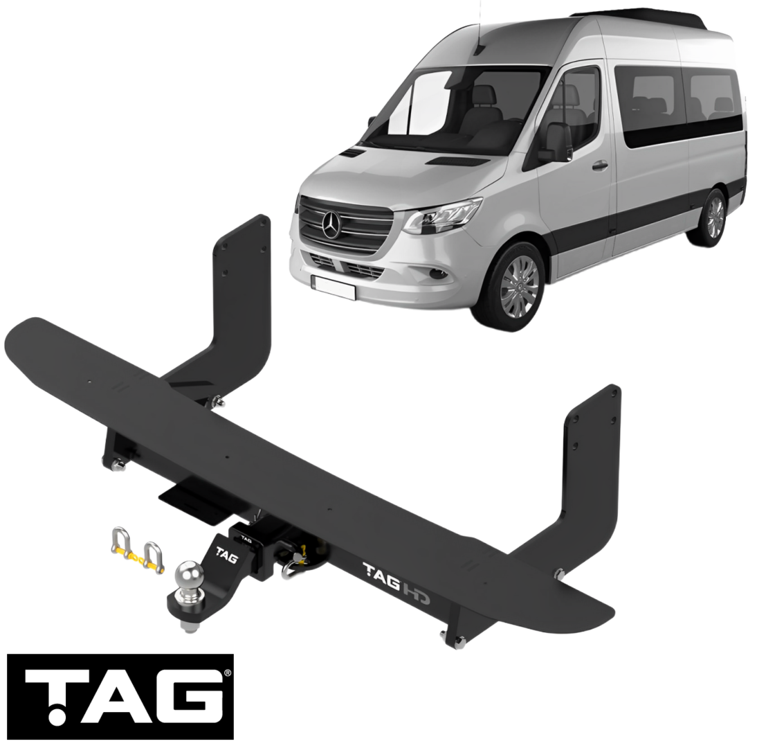 TAG HEAVY DUTY TOW BAR TO SUIT MERCEDES BENZ SPRINTER 519CDI B907 OM642.899 3.0L V6 VAN ONLY