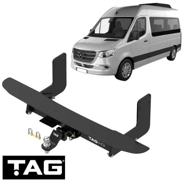 TAG HEAVY DUTY TOW BAR TO SUIT MERCEDES BENZ SPRINTER 519CDI B907 OM654.920 2.0L I4 VAN ONLY