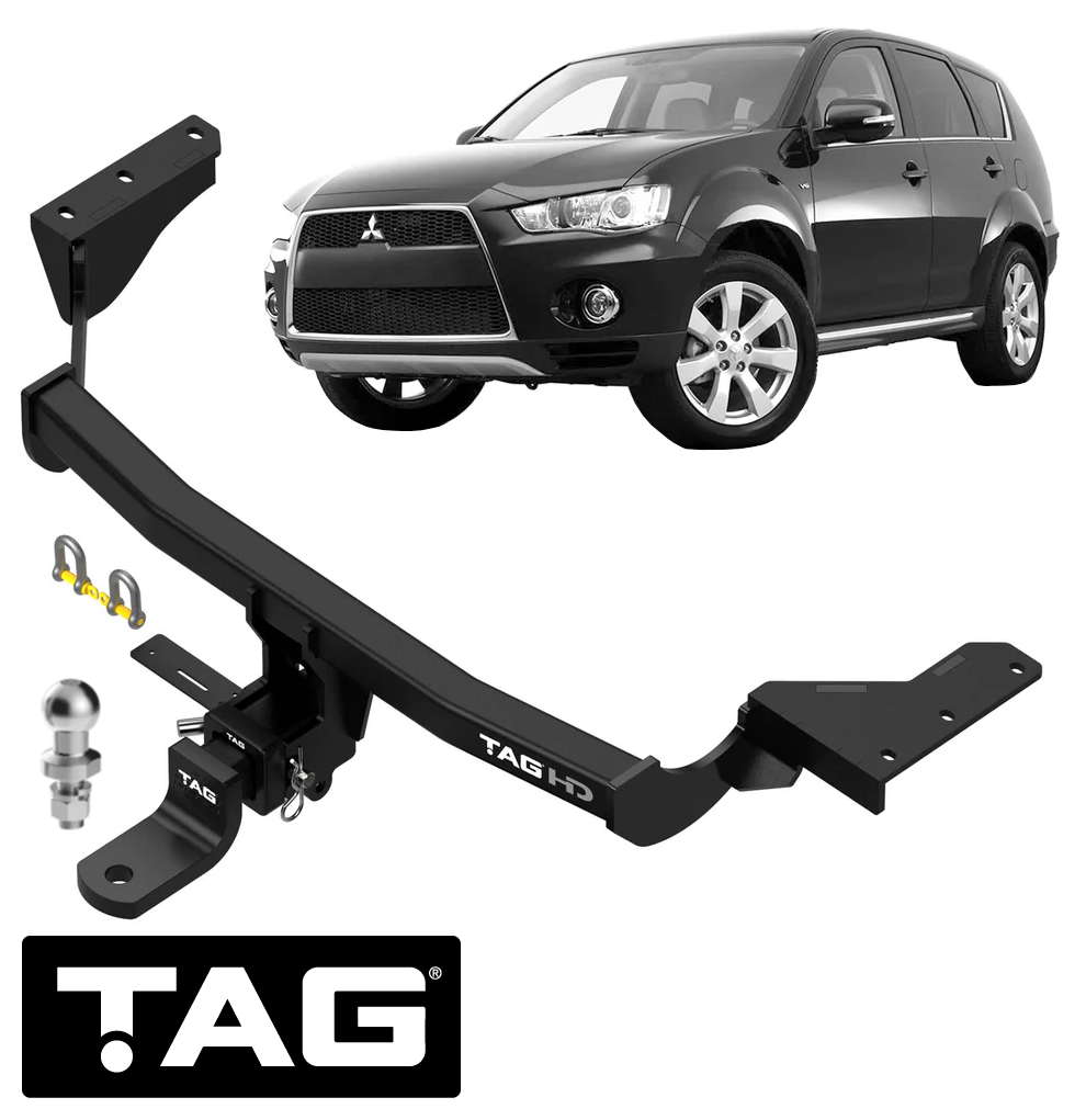 TAG HEAVY DUTY TOW BAR TO SUIT MITSUBISHI OUTLANDER ZG ZH 6B31 3.0L V6 FROM 11/2006