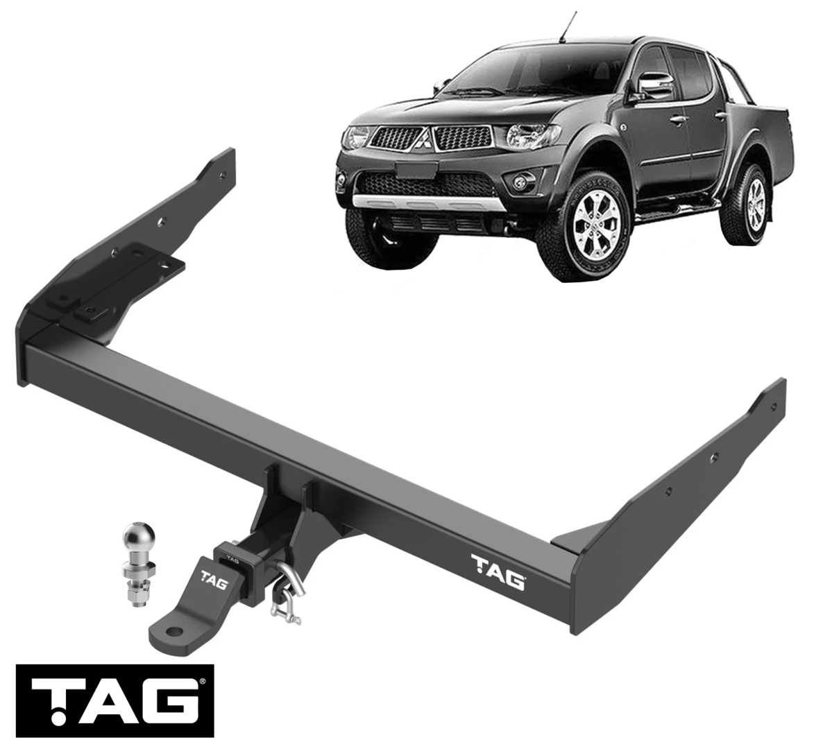 TAG HEAVY DUTY TOW BAR TO SUIT MITSUBISHI TRITON ML MN 4G64 4D56 4D56T 4M41T 2.4 2.5 3.2 I4 UTE ONLY