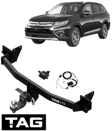 TAG HEAVY DUTY TOW BAR & WIRING KIT FOR MITSUBISHI OUTLANDER ZJ ZK ZL 4N14 2.3L I4 11/12 ON TO 07/21