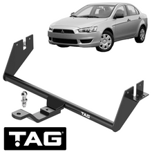 TAG STANDARD DUTY TOW BAR TO SUIT MITSUBISHI LANCER CG CH CJ CT 4B11 4B12 2.0L 2.4L I4 TILL 10/2011