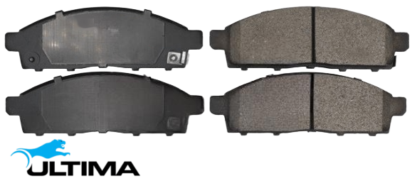 ULTIMA FRONT BRAKE PAD SET TO SUIT MITSUBISHI CHALLENGER PB PC 4D56T TURBO DIESEL 2.5L I4