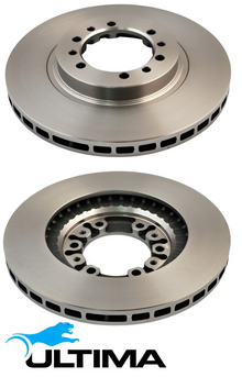 ULTIMA FRONT VENTED DISC BRAKE ROTOR SET TO SUIT MITSUBISHI 4M40T 4G64 4D56T 4M40 2.4L 2.5L 2.8L I4