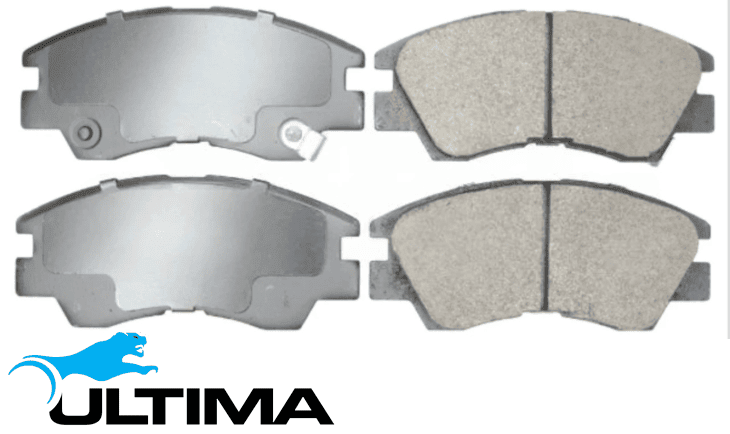 ULTIMA FRONT CERAMIC BRAKE PAD SET TO SUIT MITSUBISHI 4G63 4G64 4D56T TURBO DIESEL 2.0L 2.4L 2.5L I4
