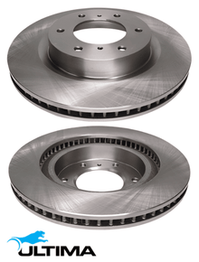 ULTIMA FRONT DISC BRAKE ROTORS TO SUIT MITSUBISHI PAJERO NS NT NW NX 4M41T 3.2L I4 10/06 ON OD 332MM