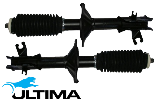 PAIR OF ULTIMA FRONT GAS SHOCK ABSORBERS TO SUIT MITSUBISHI LANCER CK8 4D68T TURBO DIESEL 2.0L I4