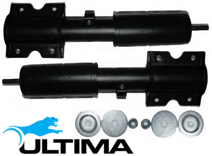 PAIR OF ULTIMA FRONT GAS SHOCK ABSORBERS TO SUIT FORD TRANSIT VG VH NSJ DOHC EFI E5FB 2.0L 2.3L I4