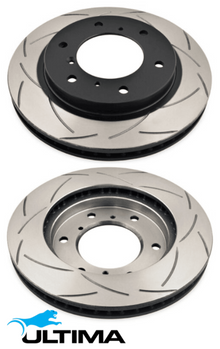 ULTIMA FRONT DISC BRAKE ROTOR SET TO SUIT MITSUBISHI PAJERO V75W 6G74 3.5L V6 SUITS 149KW