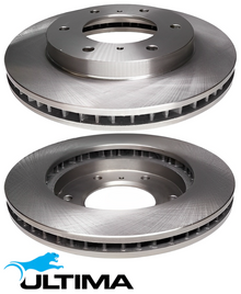 ULTIMA FRONT DISC BRAKE ROTOR SET FOR MITSUBISHI PAJERO NM NP NS NT NW 6G74 6G75 3.5 3.8 V6 OD 290MM