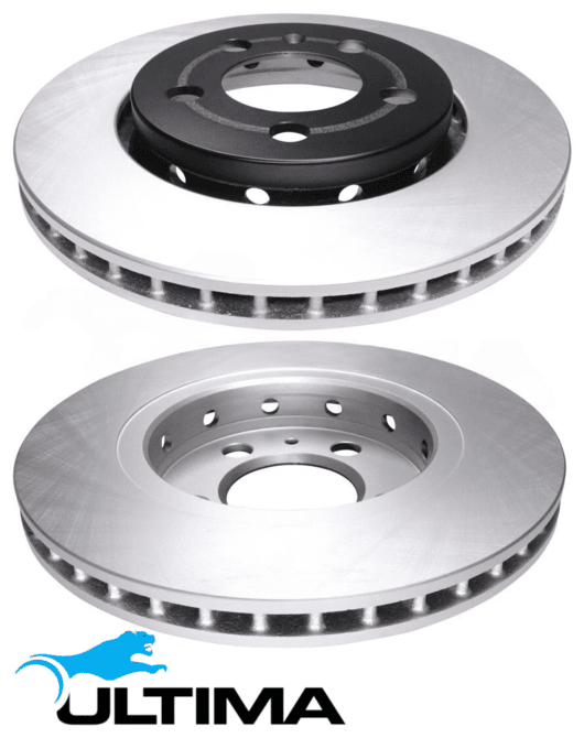 ULTIMA FRONT VENTED DISC BRAKE ROTOR SET TO SUIT AUDI A1 8X CHZB TURBO 1.0L I3 OD 256MM 1ZG