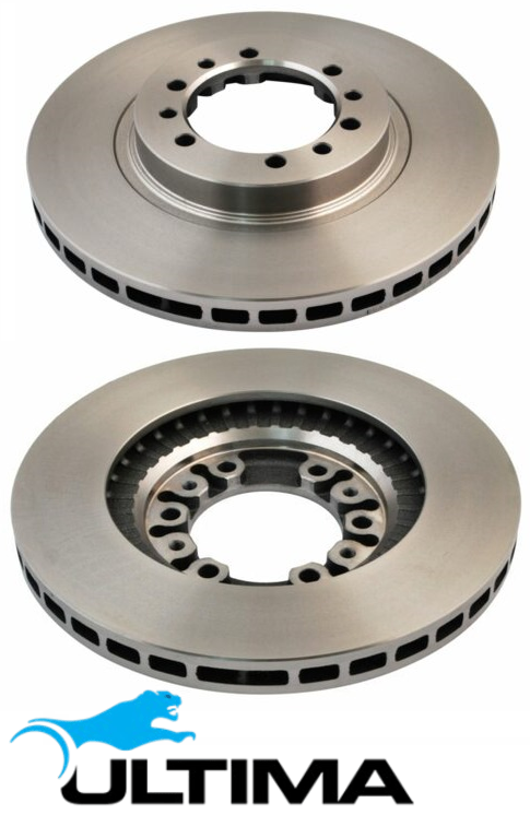 ULTIMA FRONT VENTED DISC BRAKE ROTOR SET TO SUIT MITSUBISHI 6G72 3.0L V6
