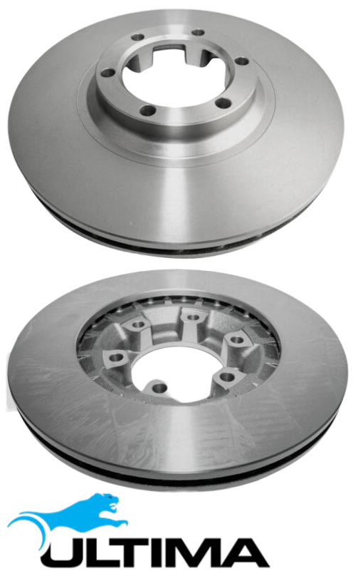 ULTIMA FRONT VENTED DISC BRAKE ROTORS TO SUIT MITSUBISHI DELICA PA4W PB4W PC4W 4G64 2.4L I4 OD 277MM