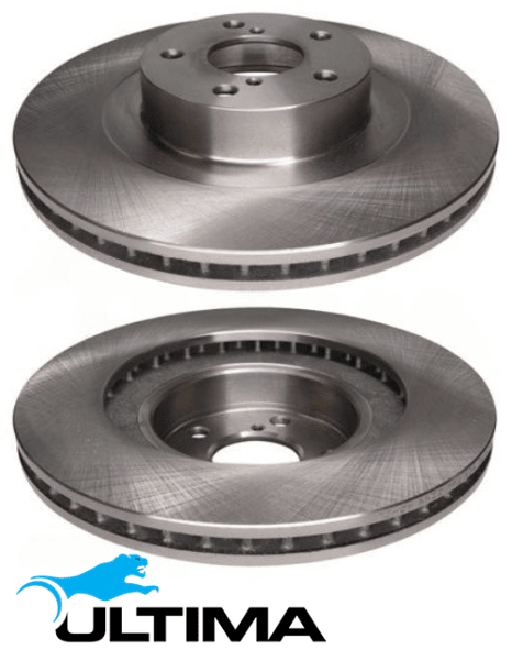 FRONT VENTED DISC BRAKE ROTORS TO SUIT SUBARU IMPREZA GD GF GG EJ255 EJ257 2.5L F4 12/99 ON OD 294MM