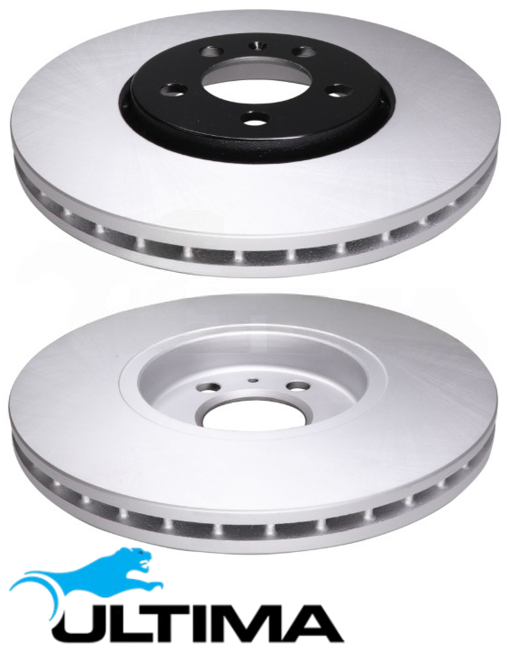 ULTIMA FRONT VENTED DISC BRAKE ROTOR SET TO SUIT AUDI A1 8X CAYB TURBO DIESEL 1.6L I4 OD 288MM 1ZC