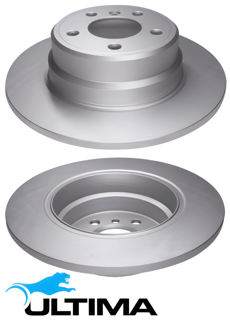 ULTIMA REAR SOLID DISC BRAKE ROTOR SET TO SUIT BMW X SERIES X3 M57D30TU M57D30TU2TOP 3.0 I6 OD 324MM