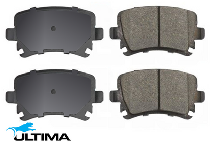 ULTIMA REAR BRAKE PAD SET TO SUIT AUDI A6 C6 BBJ BDW 2.4L 3.0L V6