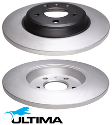 ULTIMA REAR SOLID DISC BRAKE ROTOR SET TO SUIT AUDI S5 8T CAUA 4.2L V8 OD 300MM