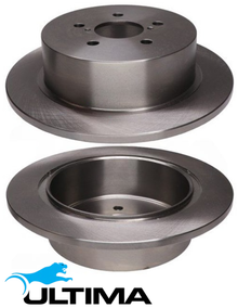 ULTIMA REAR SOLID DISC BRAKE ROTOR SET TO SUIT SUBARU OUTBACK BP EZ30D 3.0 F6 03/2006 ON SUITS 180KW