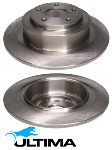 ULTIMA REAR SOLID DISC BRAKE ROTOR SET TO SUIT SUBARU EZ30D 3.0L F6
