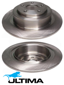 ULTIMA REAR SOLID DISC BRAKE ROTOR SET TO SUIT SUBARU EZ30D 3.0L F6