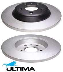 ULTIMA REAR SOLID DISC BRAKE ROTOR SET TO SUIT AUDI Q5 8R CNCD TURBO 2.0L I4 OD 300MM