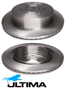 REAR VENTED DISC BRAKE ROTOR SET FOR NISSAN PATHFINDER R51 VQ40DE V9X 3.0L 4.0L V6 SUITS 17'' WHEELS