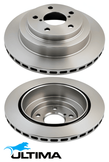 ULTIMA REAR VENTED DISC BRAKE ROTOR SET TO SUIT SUBARU LEGACY BH9 EJ251 2.5L F4 OD 266MM