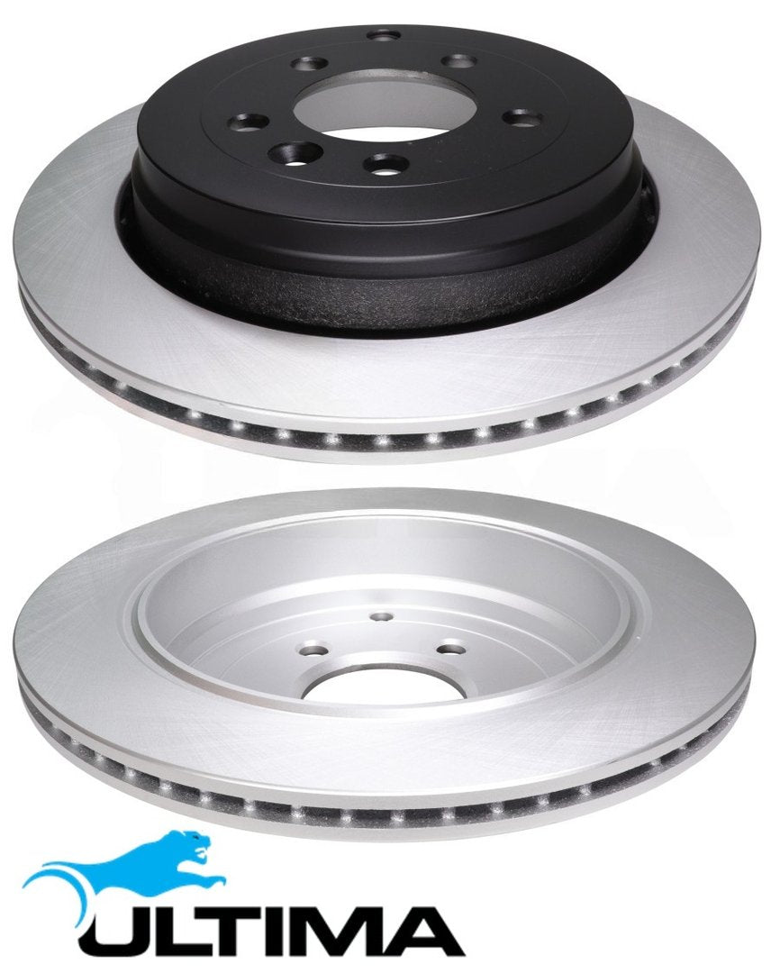 REAR VENTED DISC BRAKE ROTORS FOR LAND ROVER DISCOVERY 4 L319 276DT 306PS S/C 2.7L 3.0 V6 OD 325MM