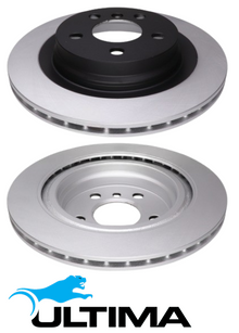 ULTIMA REAR VENTED DISC BRAKE ROTOR SET TO SUIT BMW X SERIES X1 B48A20A 2.0L I4 FWD ONLY OD 300MM