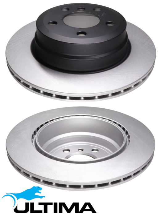 ULTIMA REAR VENTED DISC BRAKE ROTOR SET TO SUIT BMW X SERIES X5 M57D30TU N57D30A 3.0L I6 OD 320MM