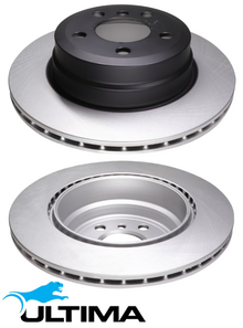 ULTIMA REAR VENTED DISC BRAKE ROTOR SET TO SUIT BMW X SERIES X5 M57D30TU N57D30A 3.0L I6 OD 320MM