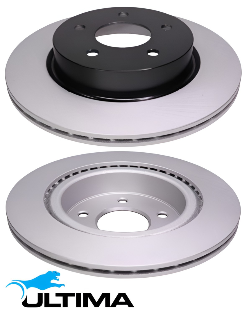 ULTIMA REAR VENTED DISC BRAKE ROTOR SET TO SUIT NISSAN X-TRAIL T32 R9M M9R 1.6L 2.0L I4 OD 292MM