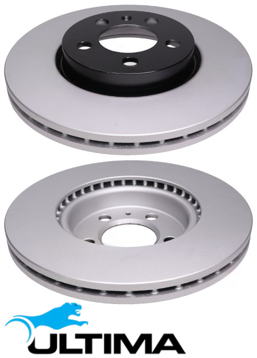 ULTIMA FRONT VENTED DISC BRAKE ROTOR SET TO SUIT AUDI A1 GB DADA TURBO 1.5L I4